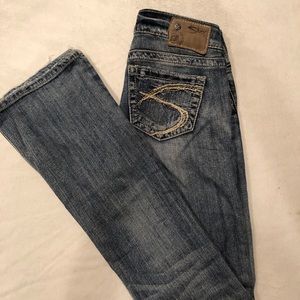 Silver Boot Cut Jeans